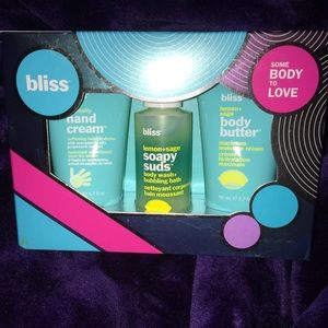 Bliss Some Body To Love Bath Set Trio-Lemon & Sage